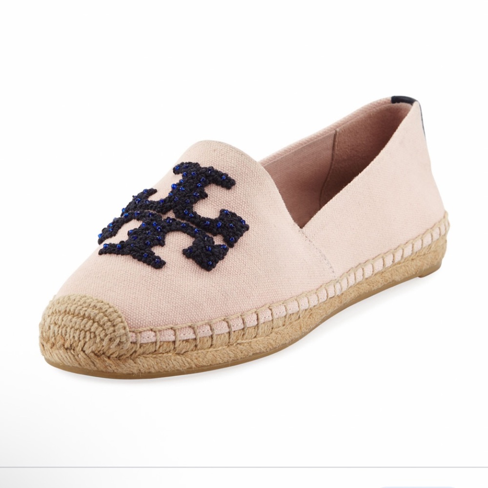 Tory Burch “Elisa” Espadrilles in Sea Shell Pink